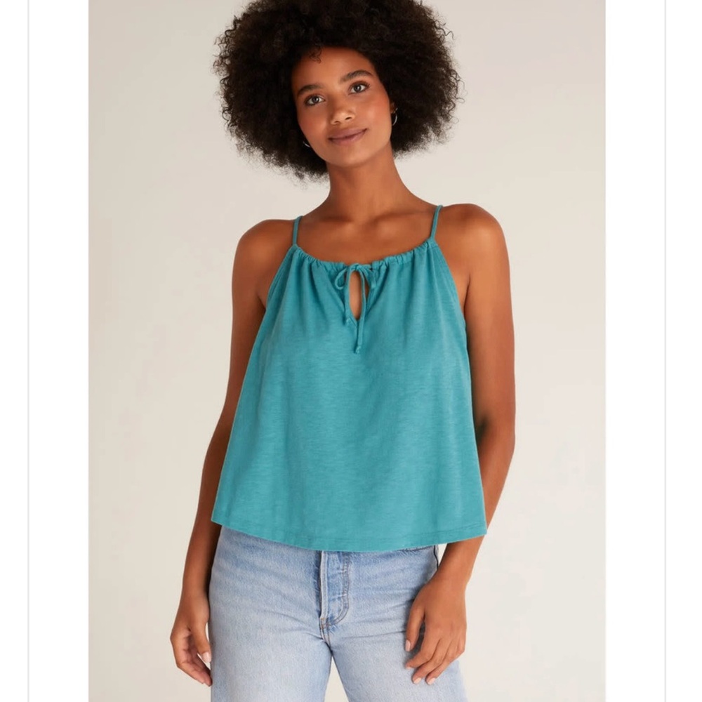 NWT Z Supply Daphne Tank in Cabana Teal, Size small